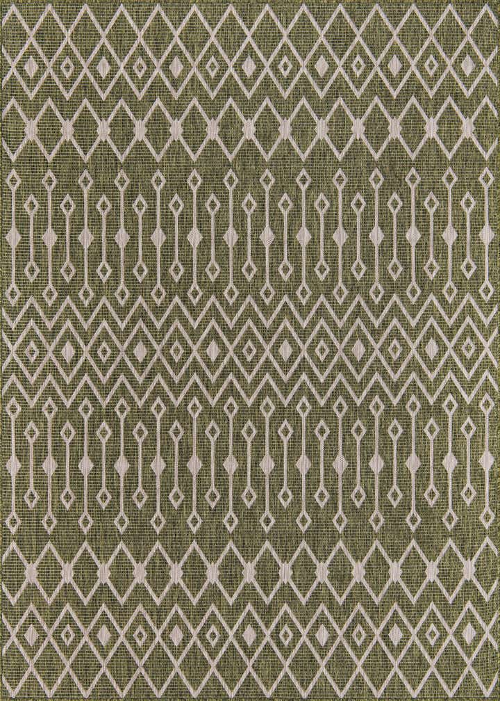7' 10 x 7' 10 Easy-Clean Trellis Indoor / Outdoor Square Rug