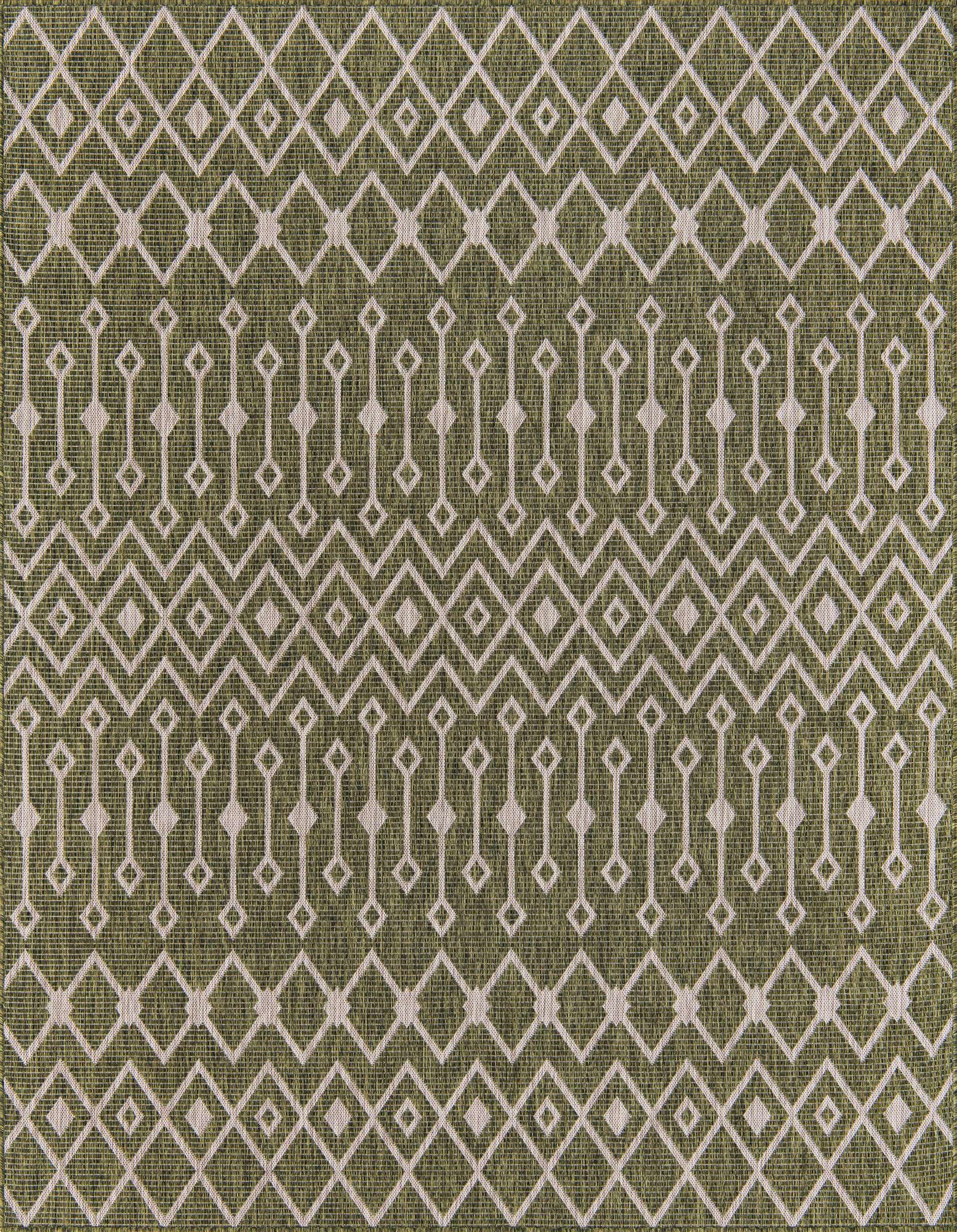 7' 10 x 7' 10 Easy-Clean Trellis Indoor / Outdoor Square Rug