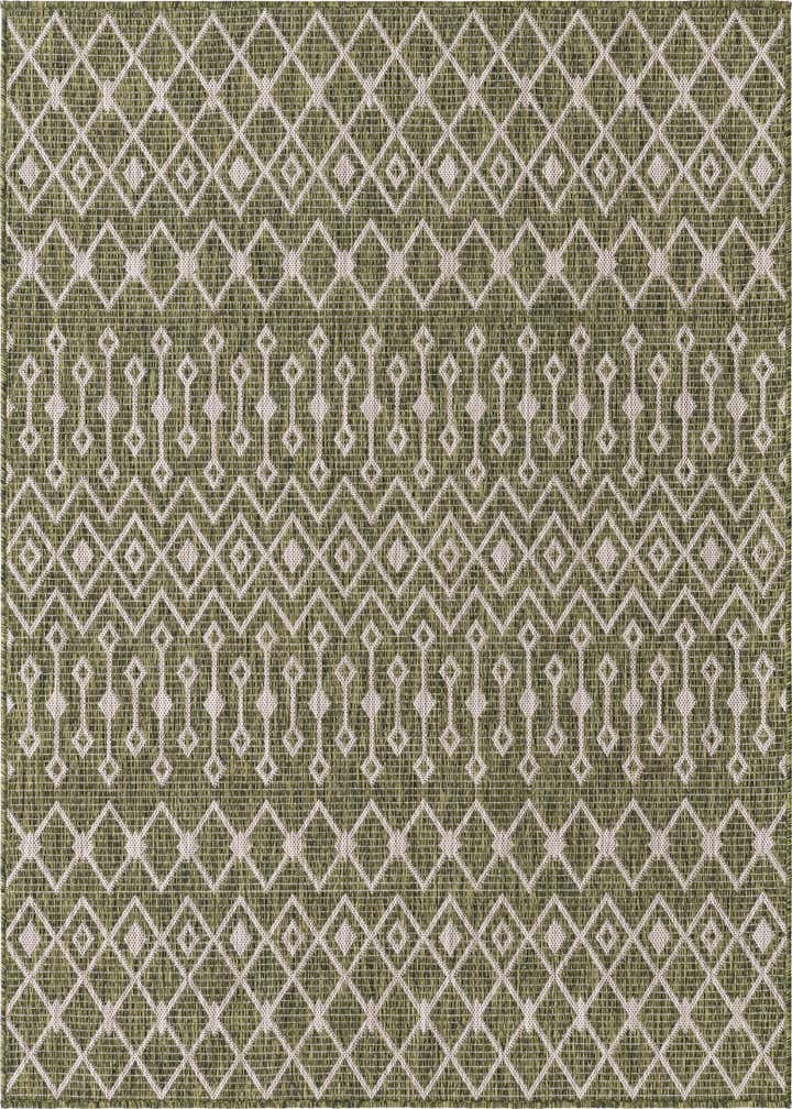 5' 3 x 5' 3 Easy-Clean Trellis Indoor / Outdoor Square Rug