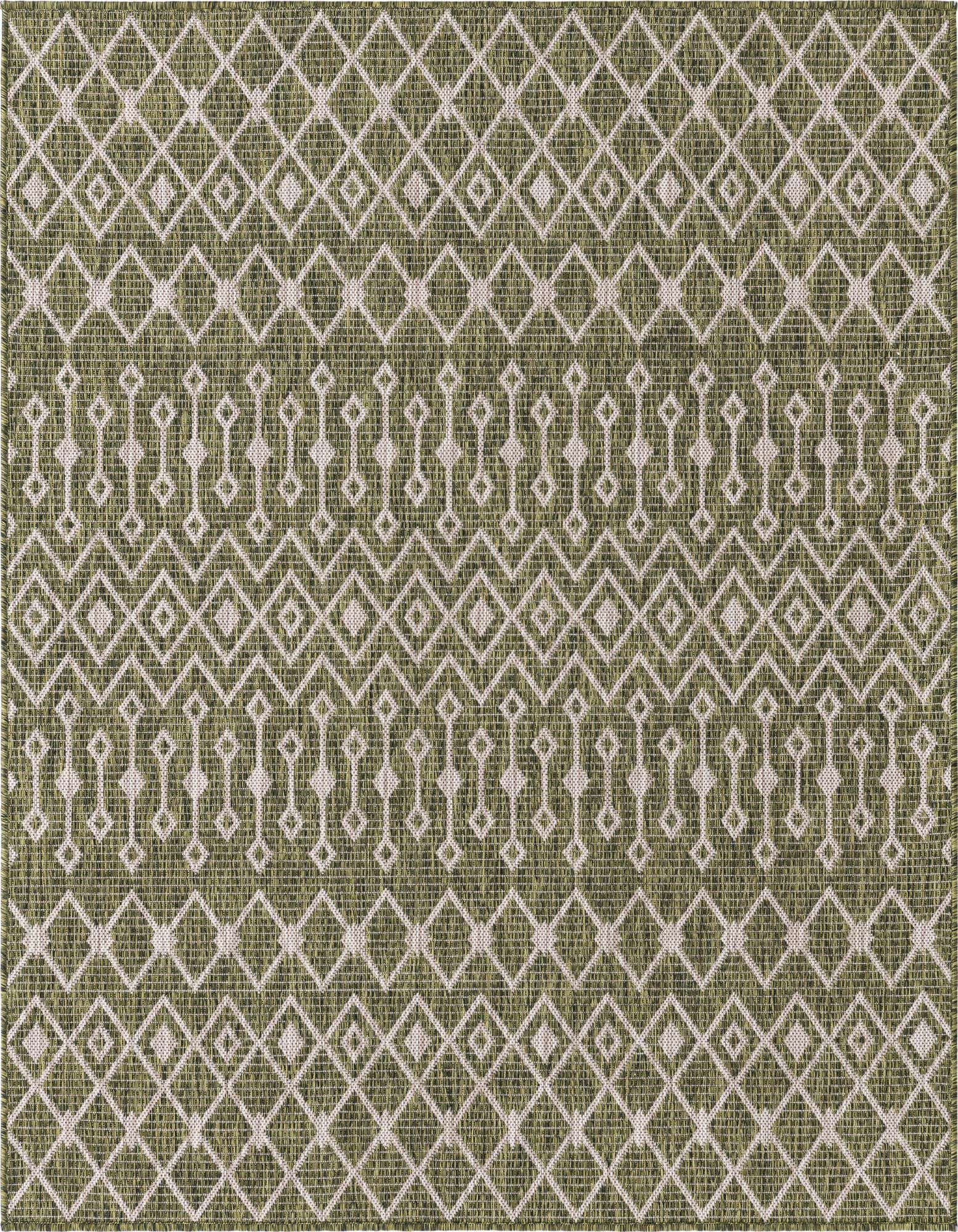 5' 3 x 5' 3 Easy-Clean Trellis Indoor / Outdoor Square Rug
