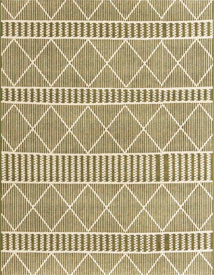 Detail image of 6' x 6' Easy-Clean Trellis Indoor / Outdoor Square Rug