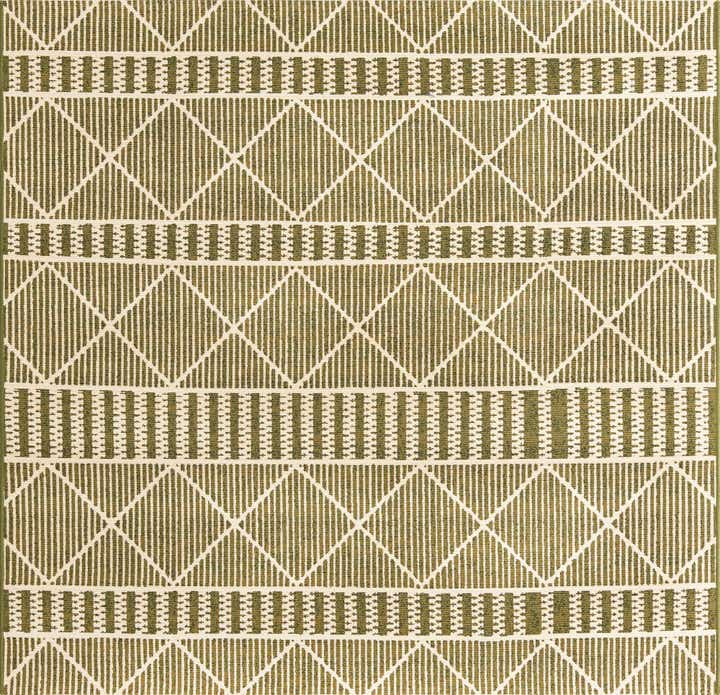 6' x 6' Easy-Clean Trellis Indoor / Outdoor Square Rug