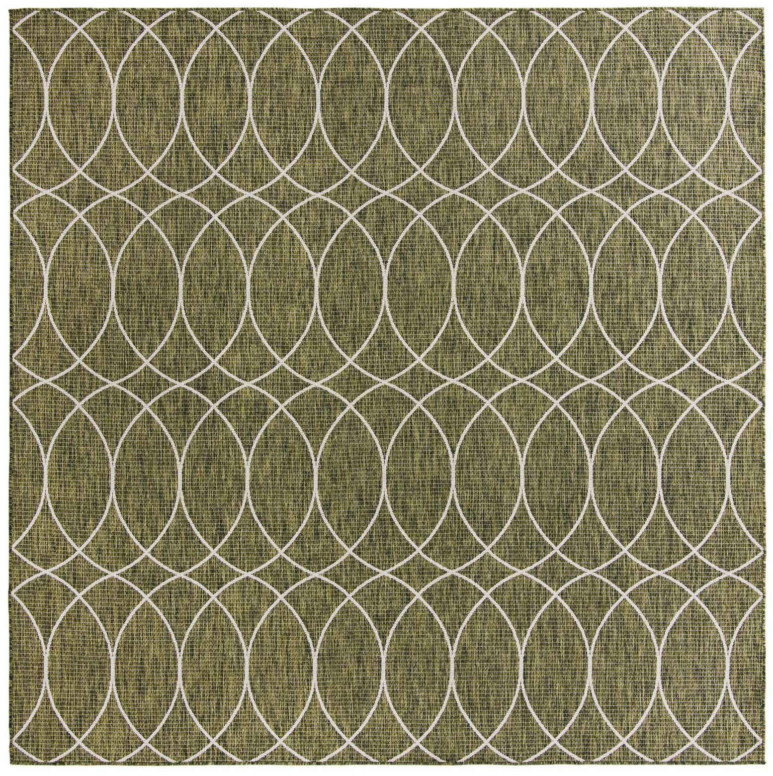 10' x 10' Easy-Clean Trellis Indoor / Outdoor Square Rug