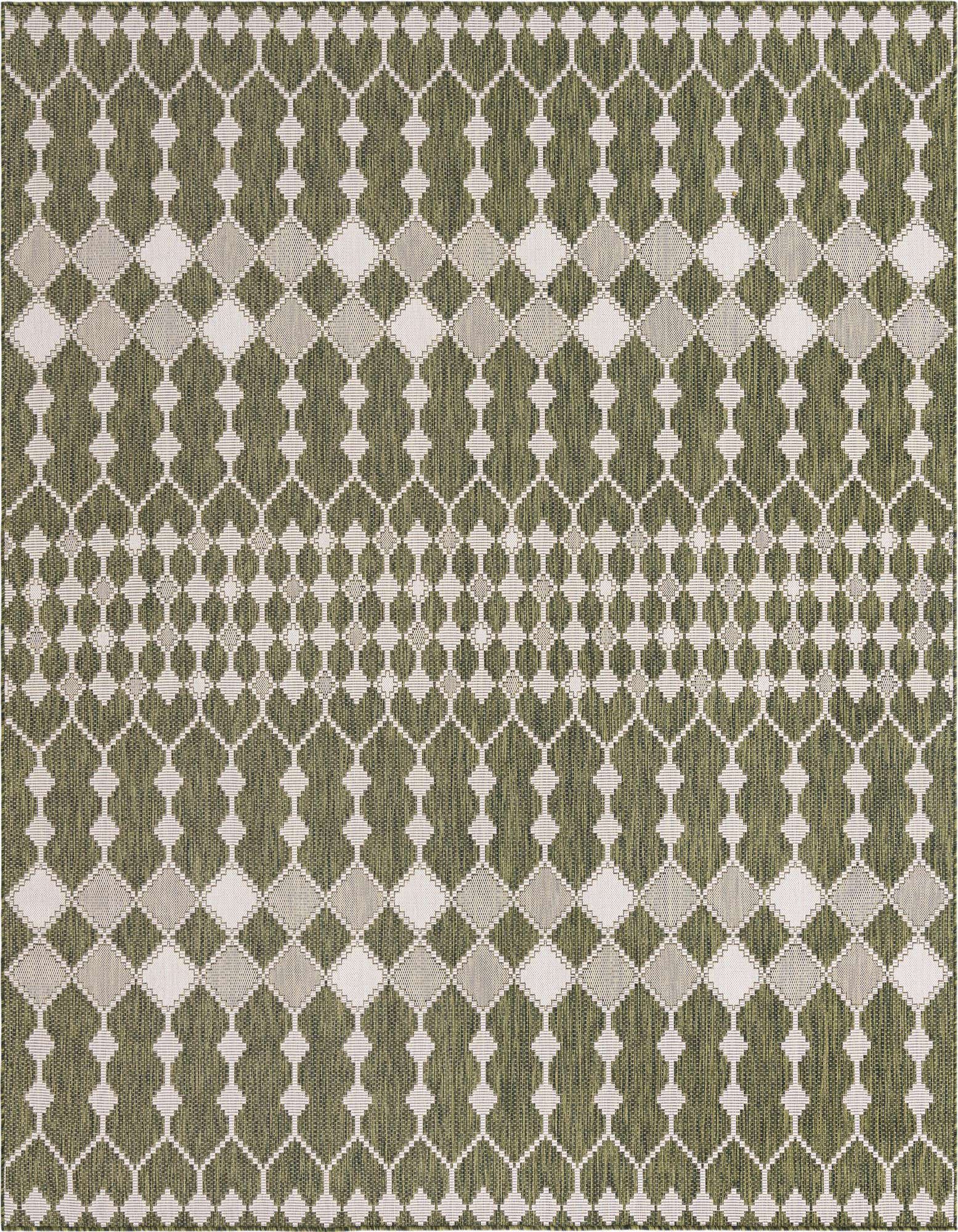 10' x 10' Easy-Clean Trellis Indoor / Outdoor Square Rug