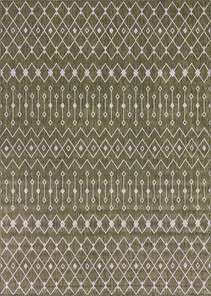 10' 8 x 10' 8 Easy-Clean Trellis Indoor / Outdoor Square Rug
