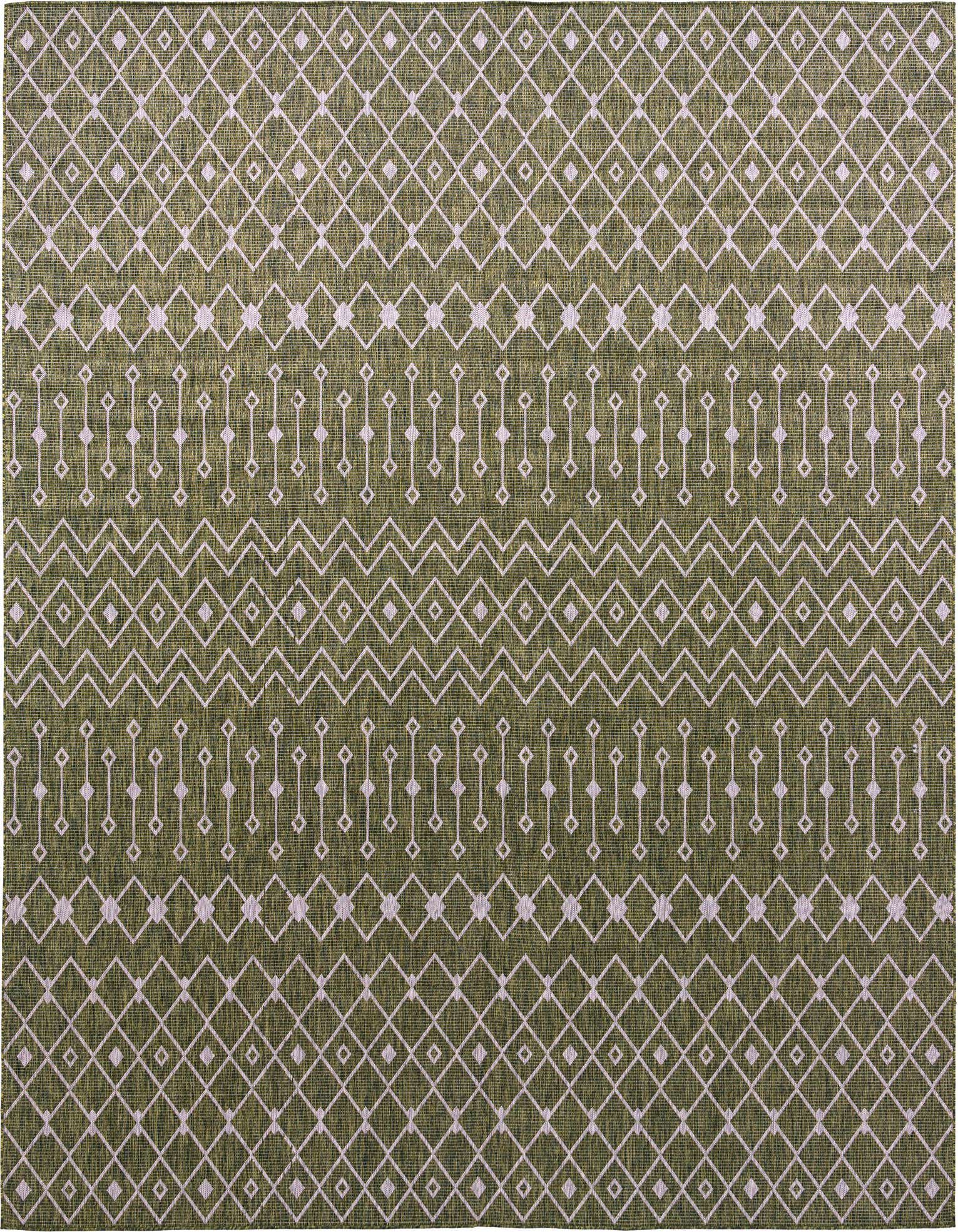 13' x 13' Easy-Clean Trellis Indoor / Outdoor Square Rug