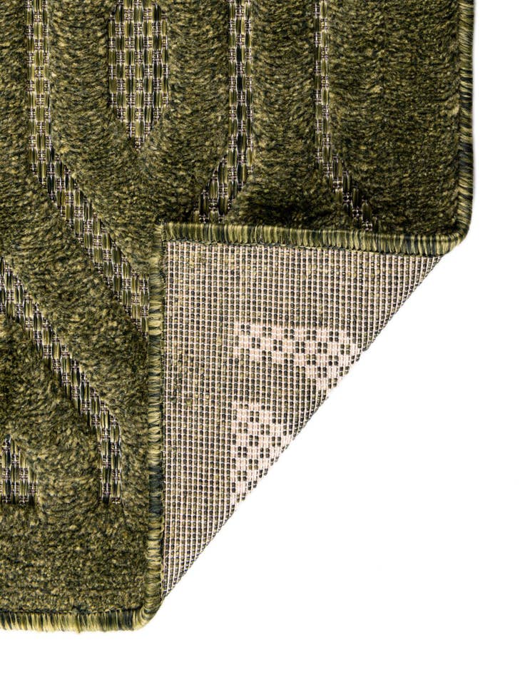 Detail image of 7' 10 x 7' 10  Washable Trellis Textured Indoor / Outdoor Square Rug
