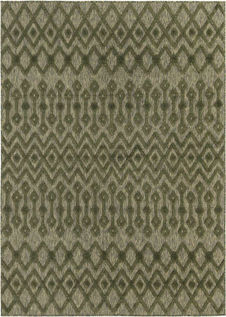 7' 10 x 7' 10 Easy-Clean Trellis Textured Indoor / Outdoor Square Rug