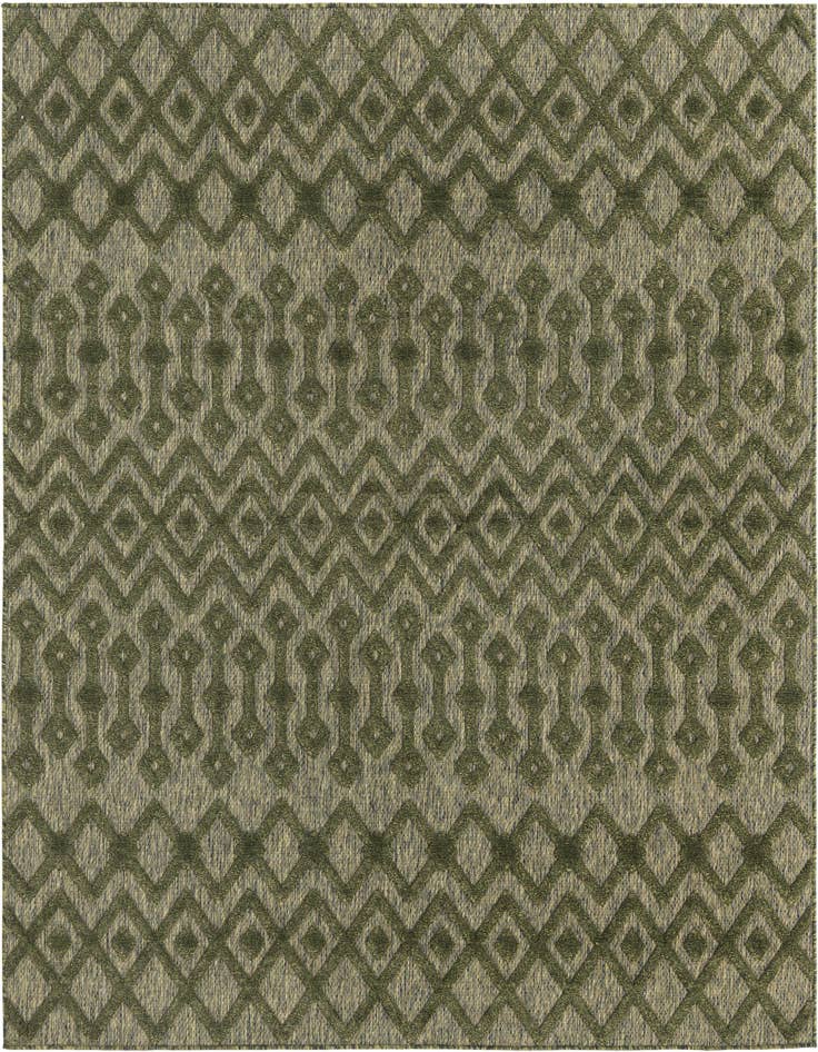 Detail image of 7' 10 x 7' 10 Easy-Clean Trellis Textured Indoor / Outdoor Square Rug