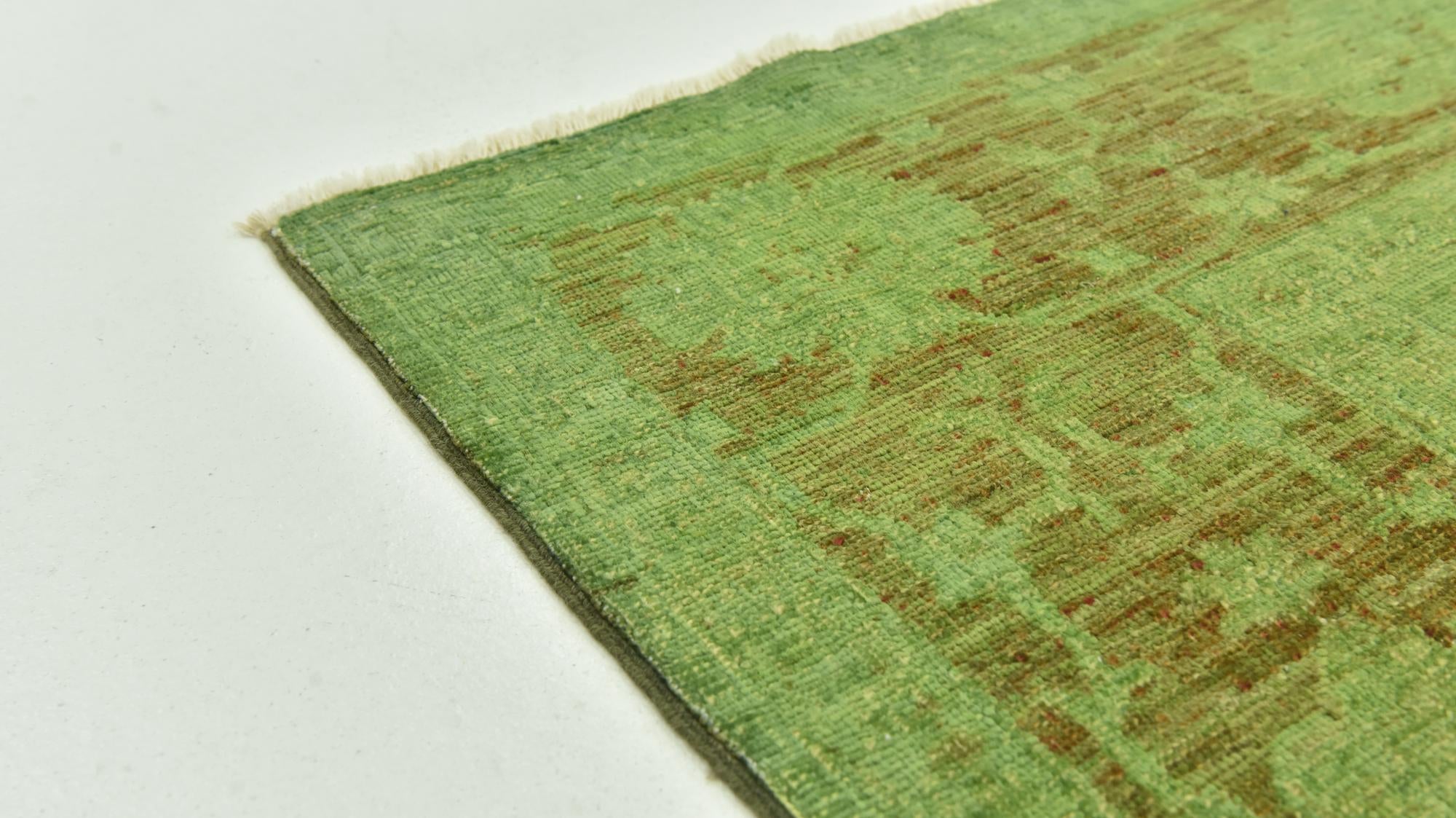 5' 6 x 6' 9 Hand Knotted Over-Dyed Ziegler Square Rug