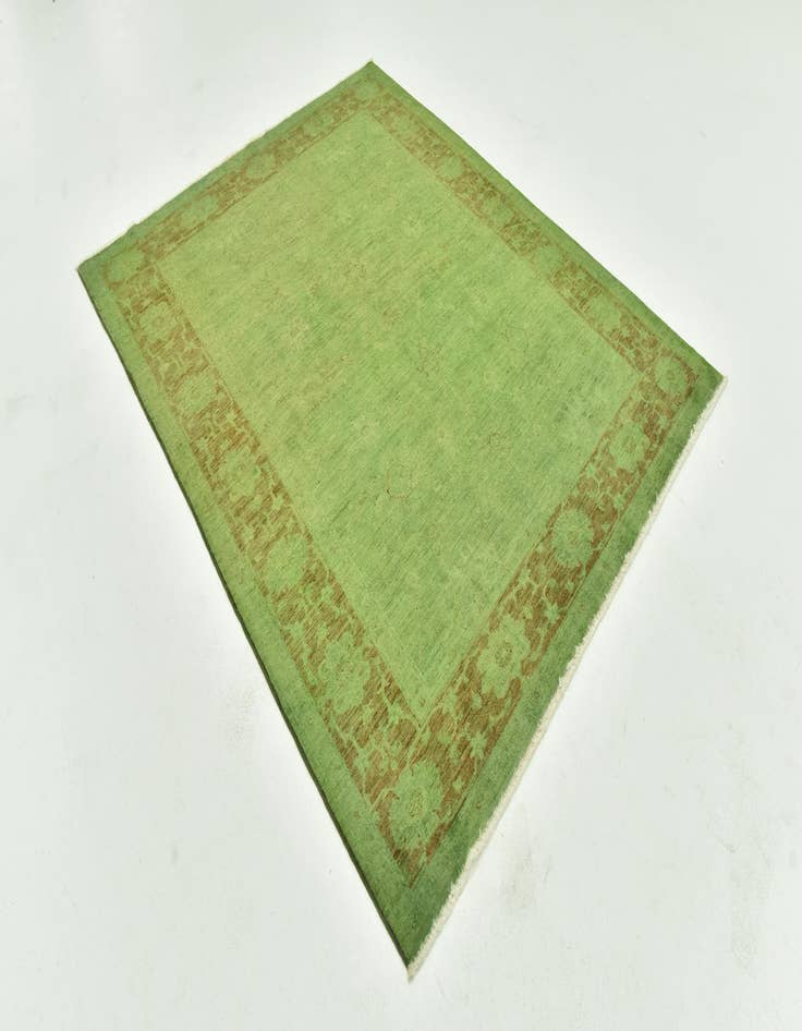 Detail image of 5' 6 x 6' 9  Hand Knotted Over-Dyed Ziegler Square Rug