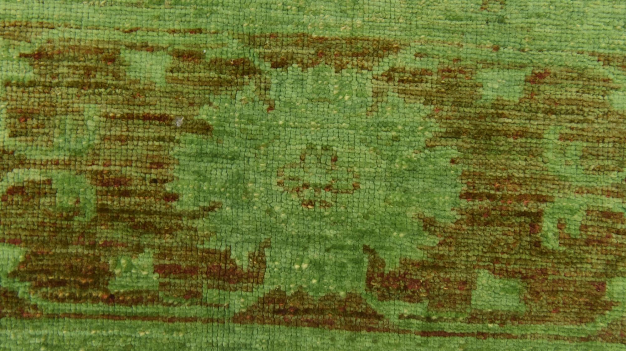 5' 6 x 6' 9 Hand Knotted Over-Dyed Ziegler Square Rug