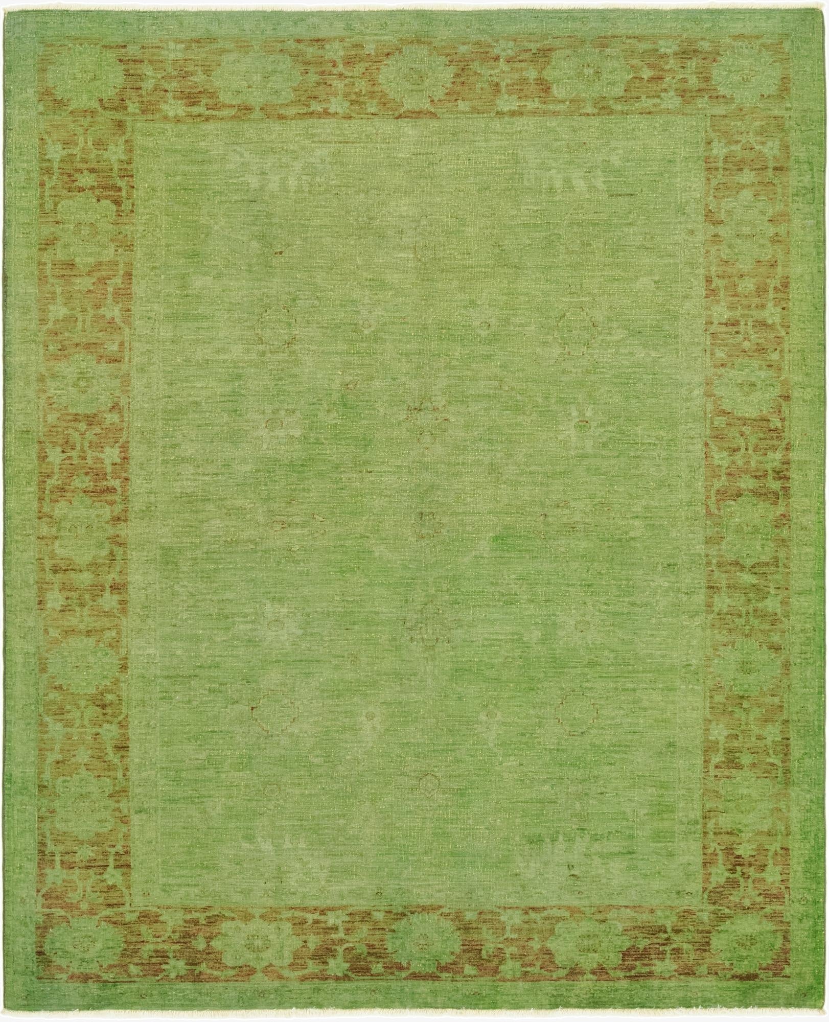 5' 6 x 6' 9  Hand Knotted Over-Dyed Ziegler Square Rug