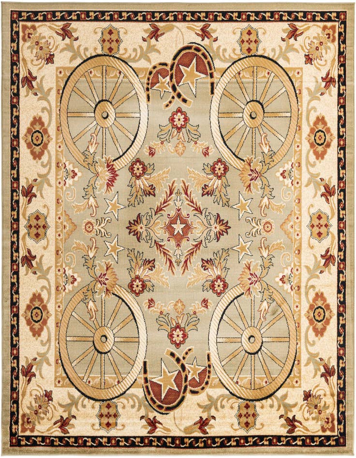 Detail image of 7' 10 x 7' 10 Pioneer Square Rug
