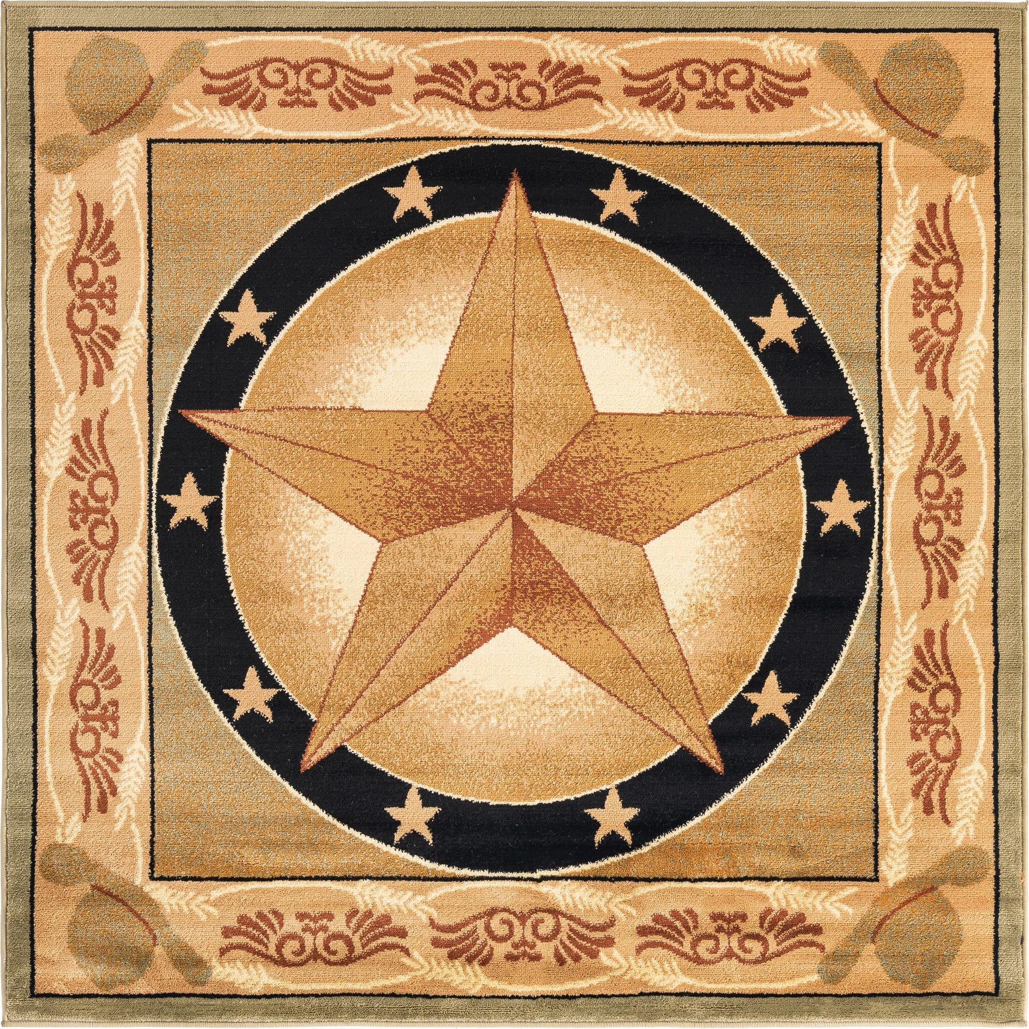 5' 3 x 5' 3 Pioneer Square Rug