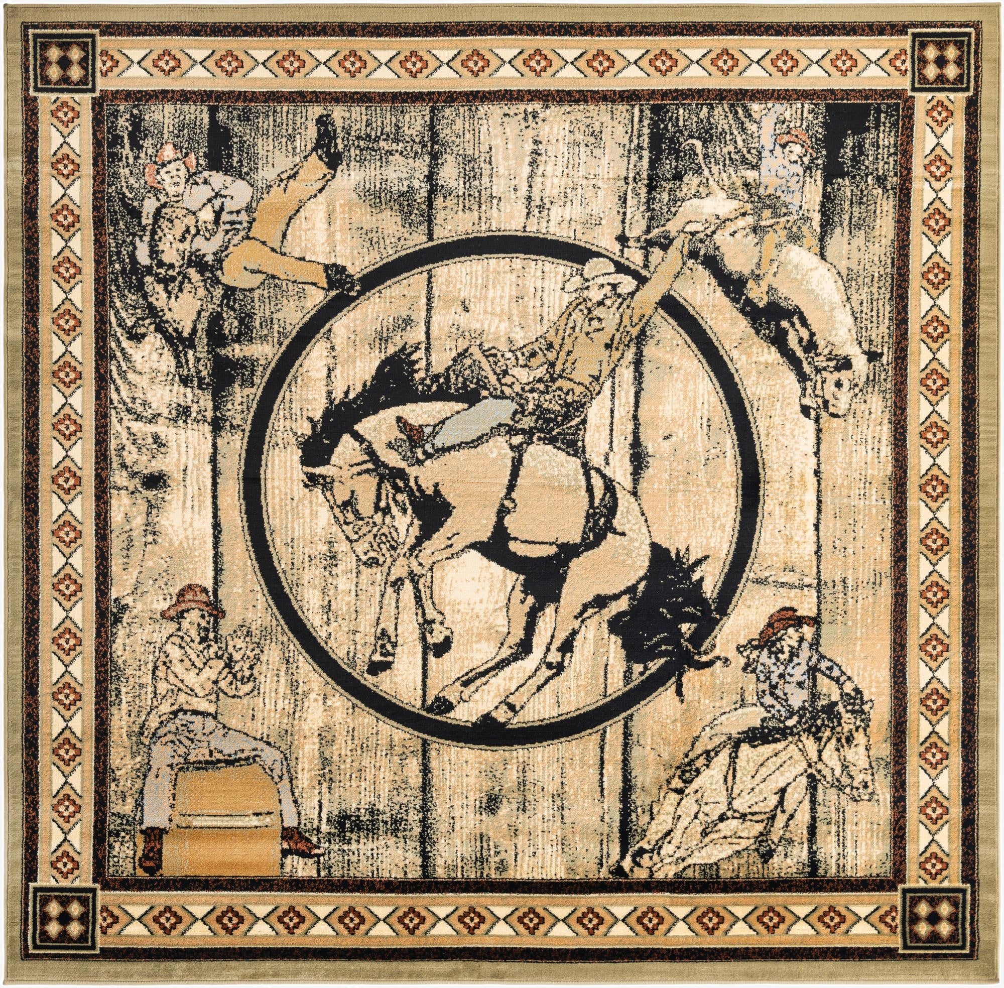 7' 10 x 7' 10 Pioneer Square Rug