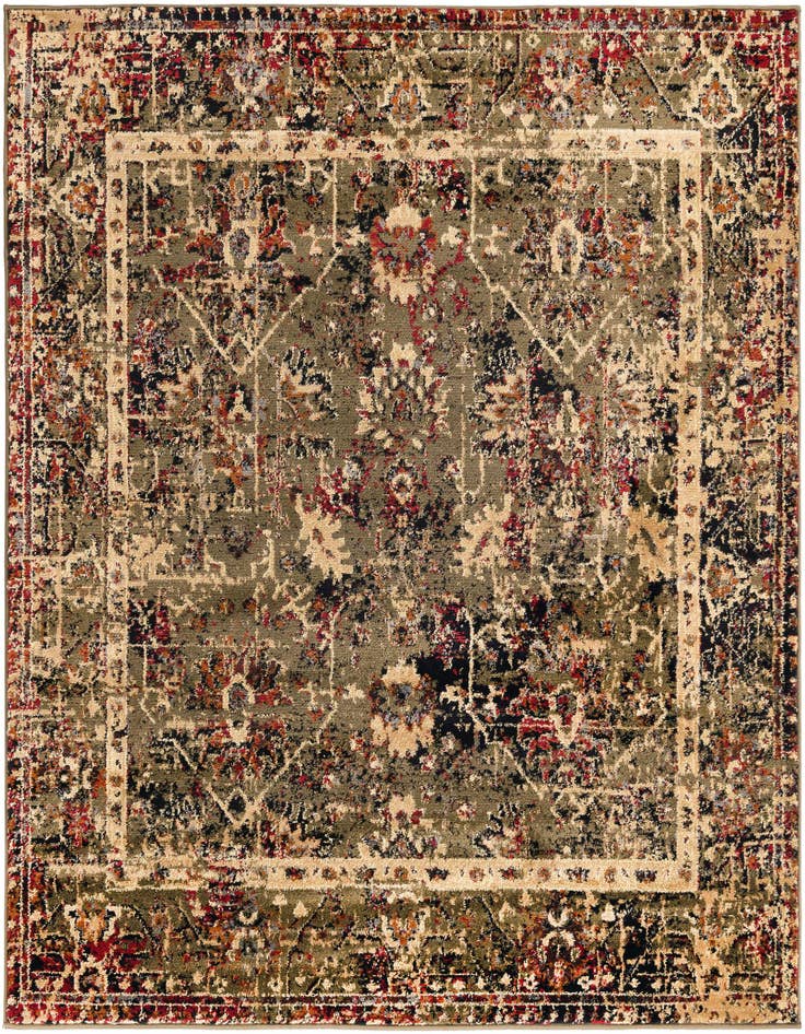 Detail image of 5' 3 x 5' 3 Saturn Square Rug
