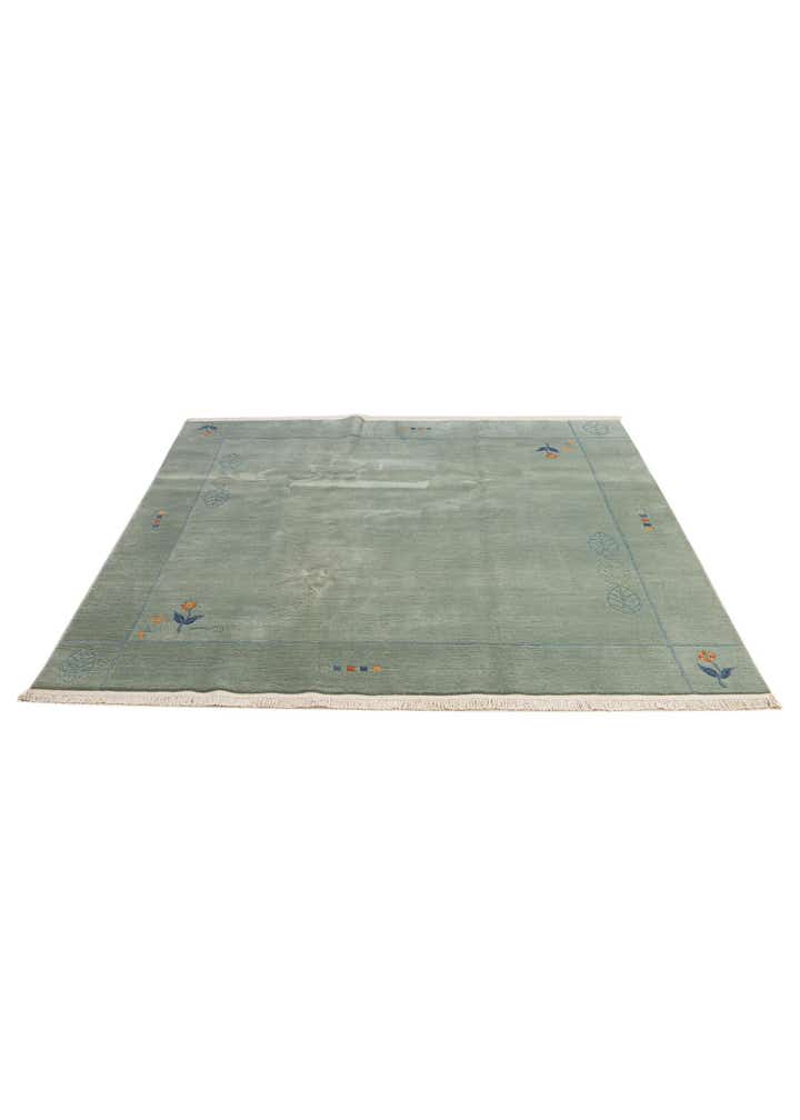 6' 8 x 6' 8 Hand Knotted Tibet Wool Square Rug