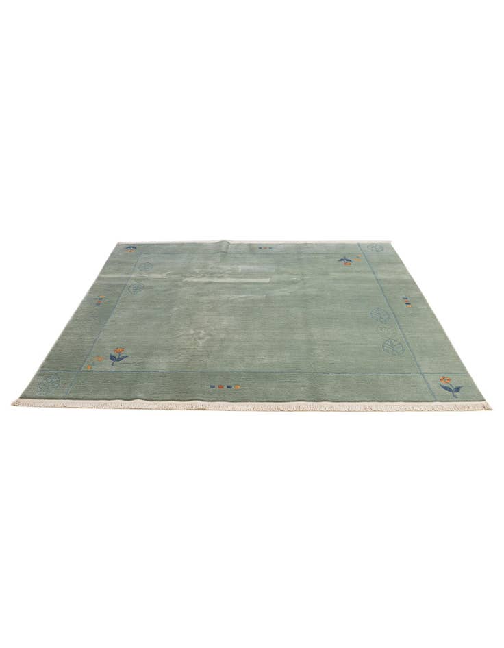 Detail image of 6' 8 x 6' 8 Hand Knotted Tibet Wool Square Rug