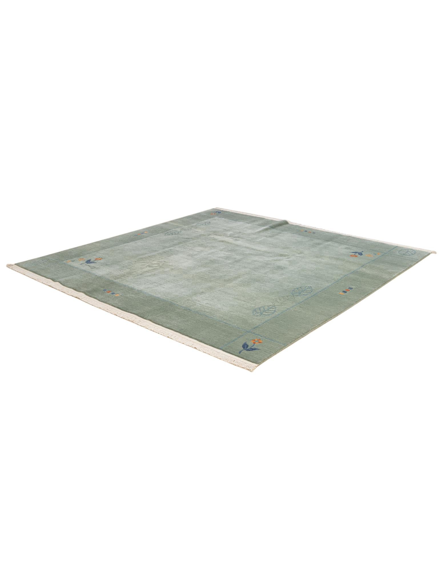6' 8 x 6' 8 Hand Knotted Tibet Wool Square Rug
