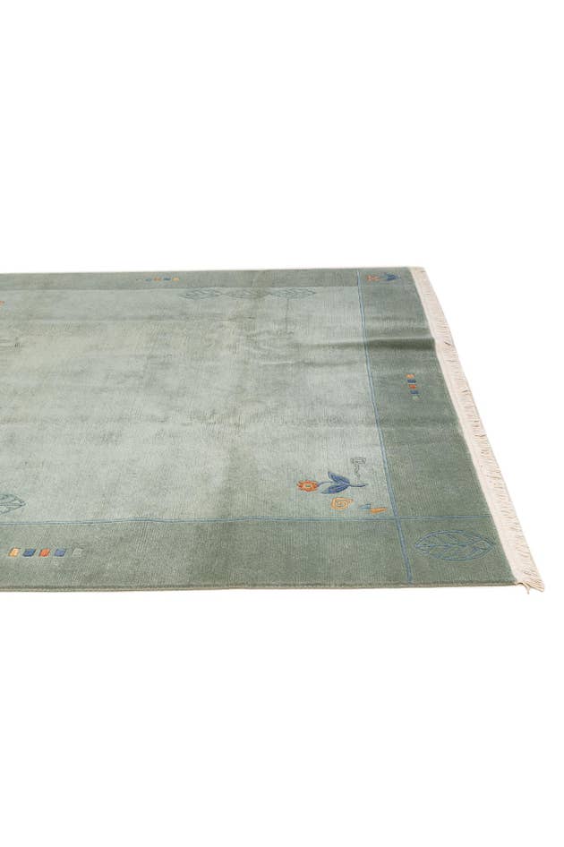 Detail image of 6' 8 x 6' 8 Hand Knotted Tibet Wool Square Rug