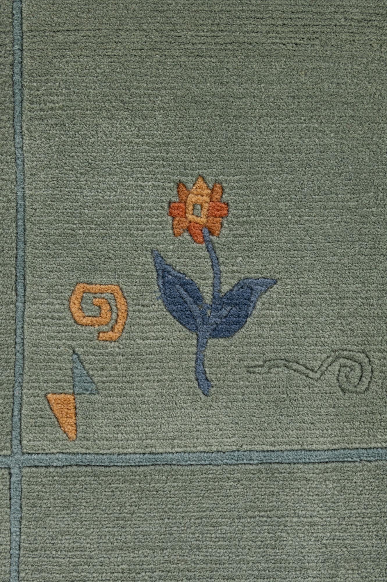 6' 8 x 6' 8 Hand Knotted Tibet Wool Square Rug