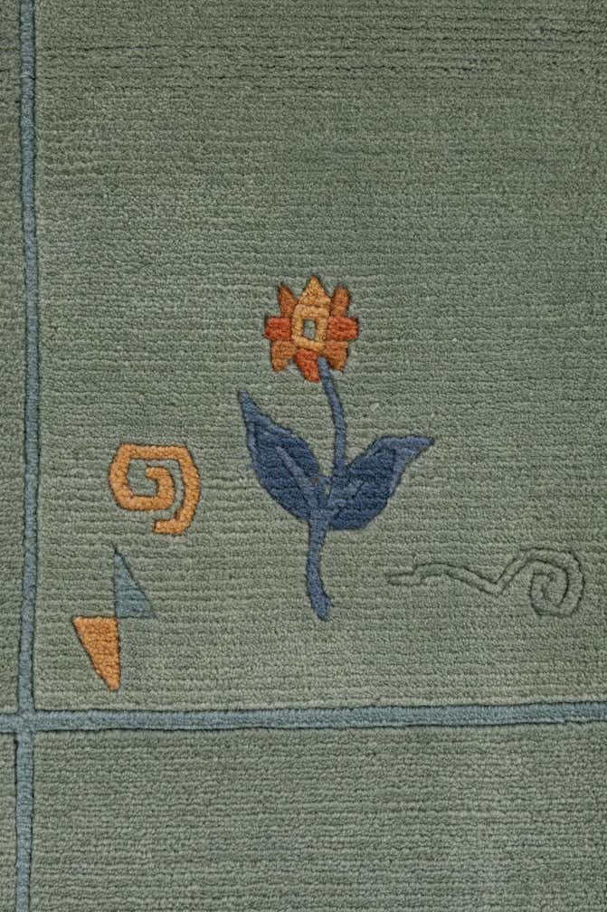 6' 8 x 6' 8 Hand Knotted Tibet Wool Square Rug