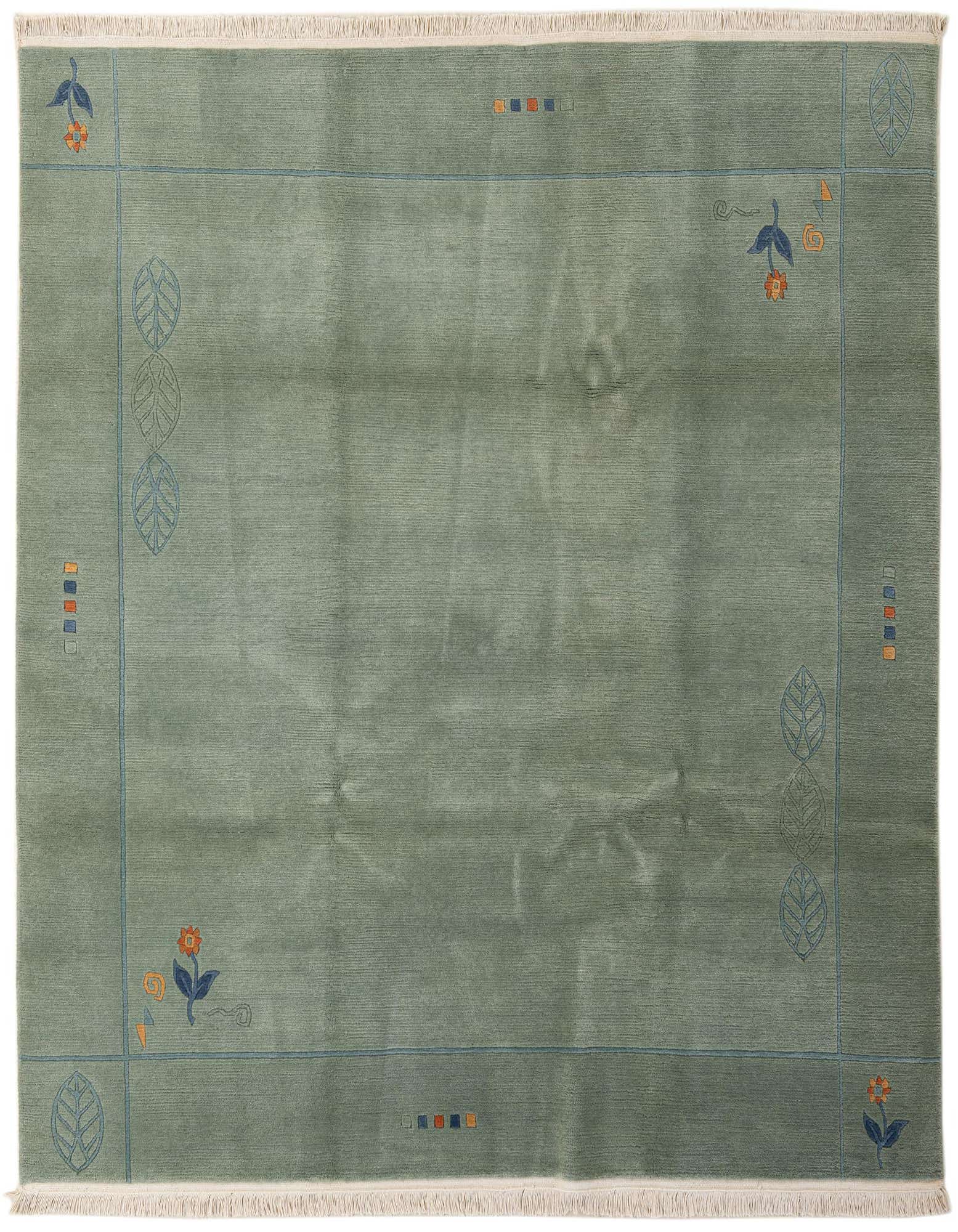 6' 8 x 6' 8 Hand Knotted Tibet Wool Square Rug