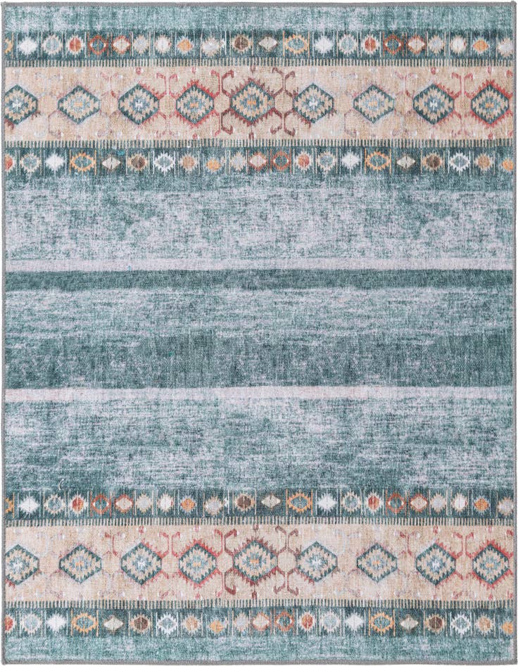 Detail image of 5' x 5' Washable Timeless Square Rug