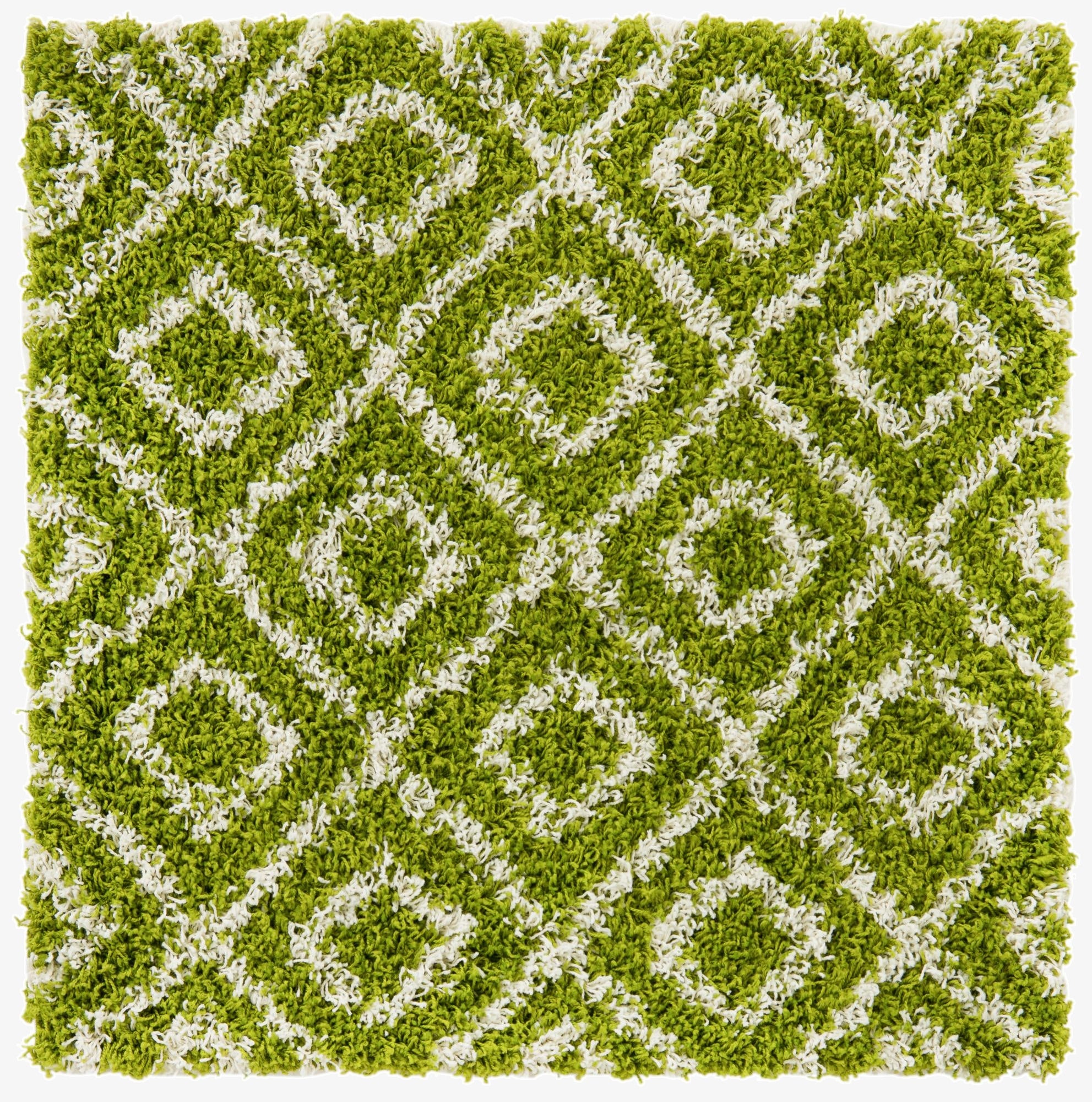 Primary image 3' 3 x 3' 3 Trellis Shag Square Rug