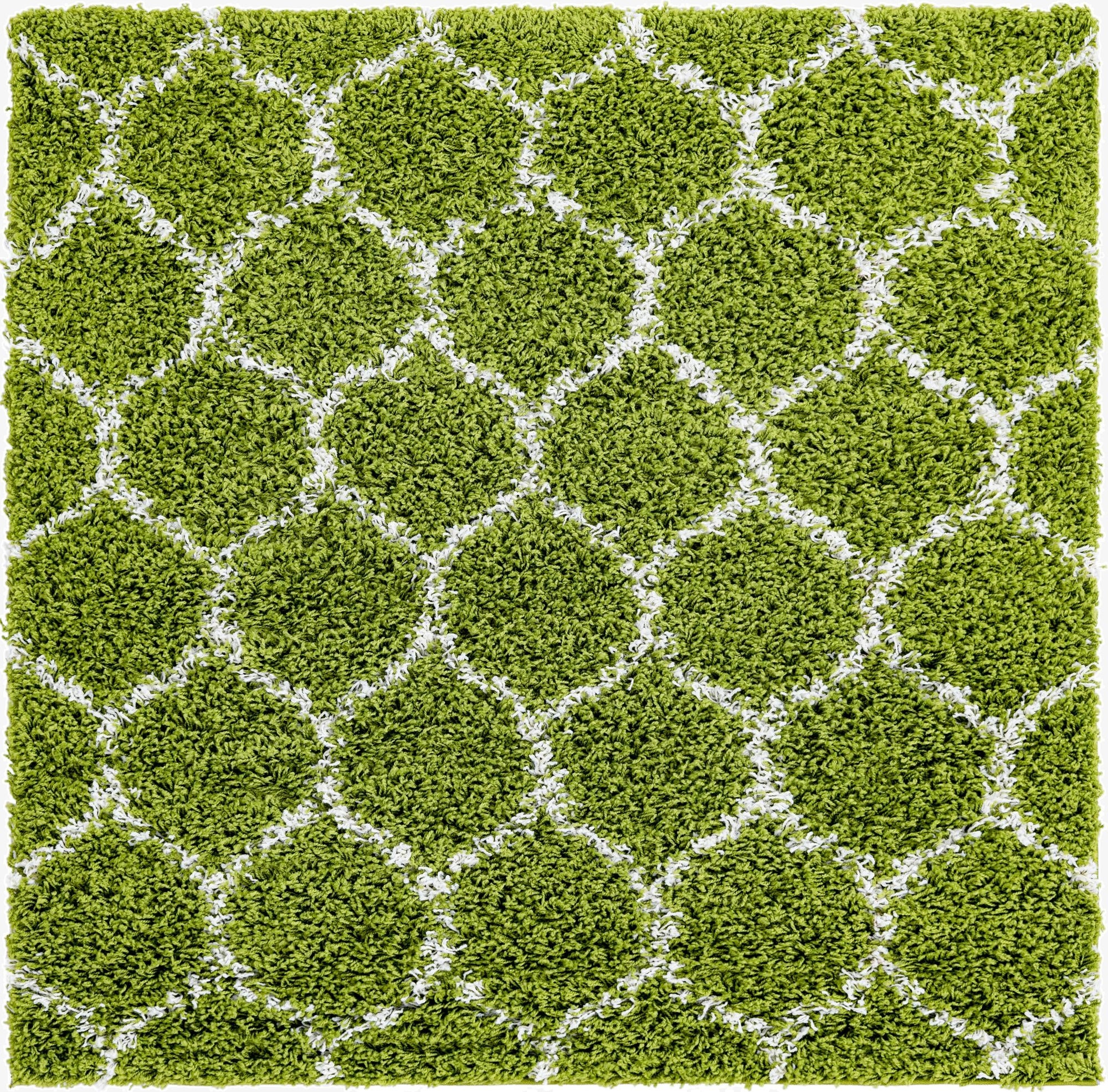4' x 4' Trellis Shag Square Rug