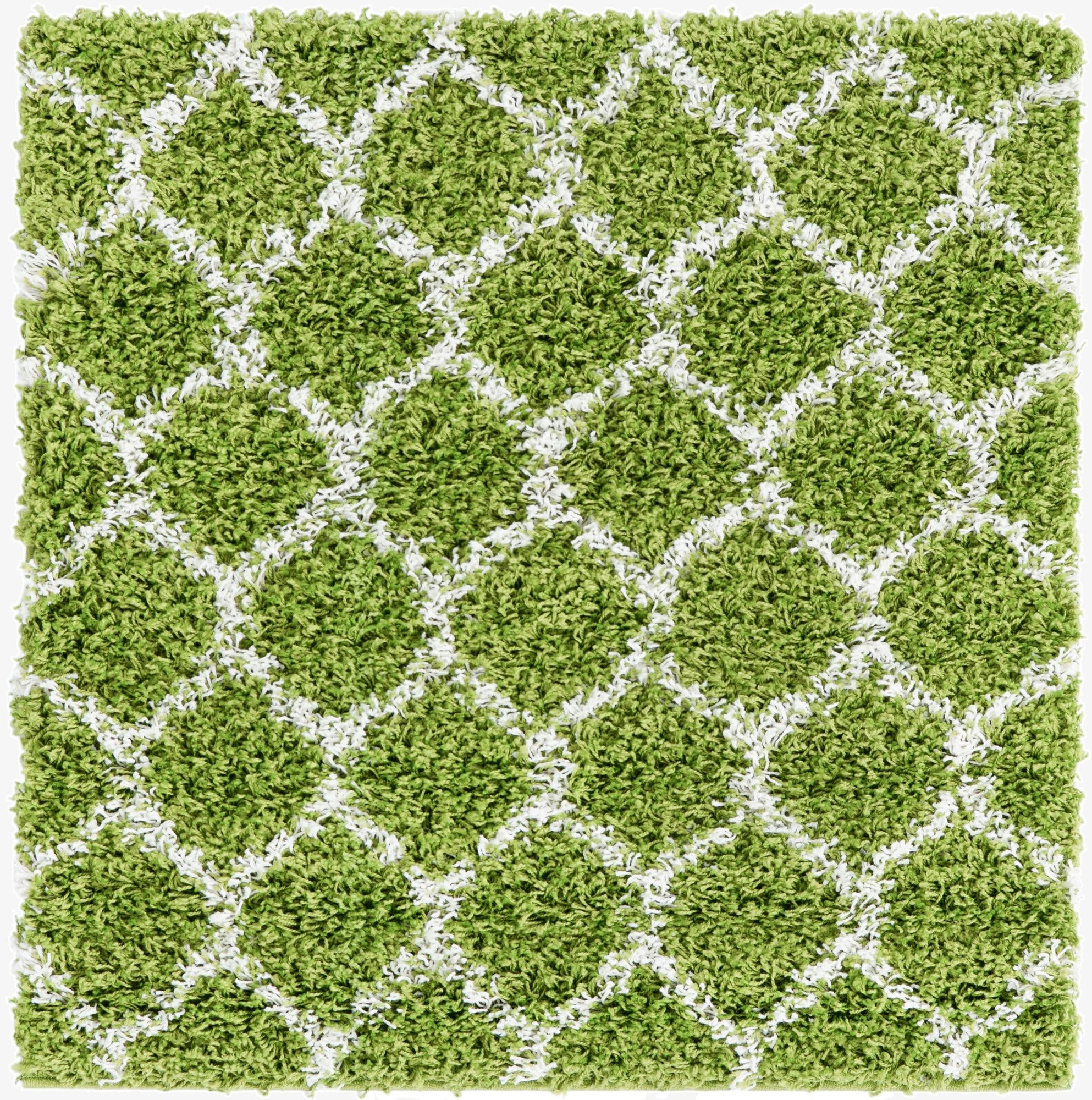 3' 3 x 3' 3 Trellis Shag Square Rug