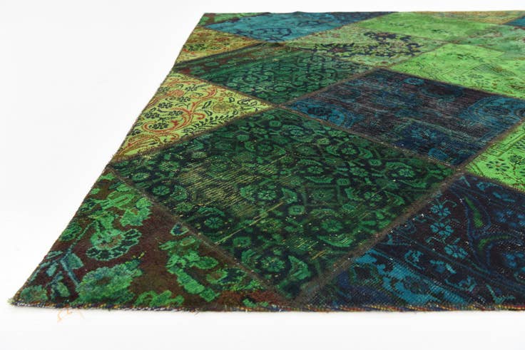 Detail image of 6' 8 x 6' 9 Hand Knotted Ultra Vintage Persian Wool Square Rug