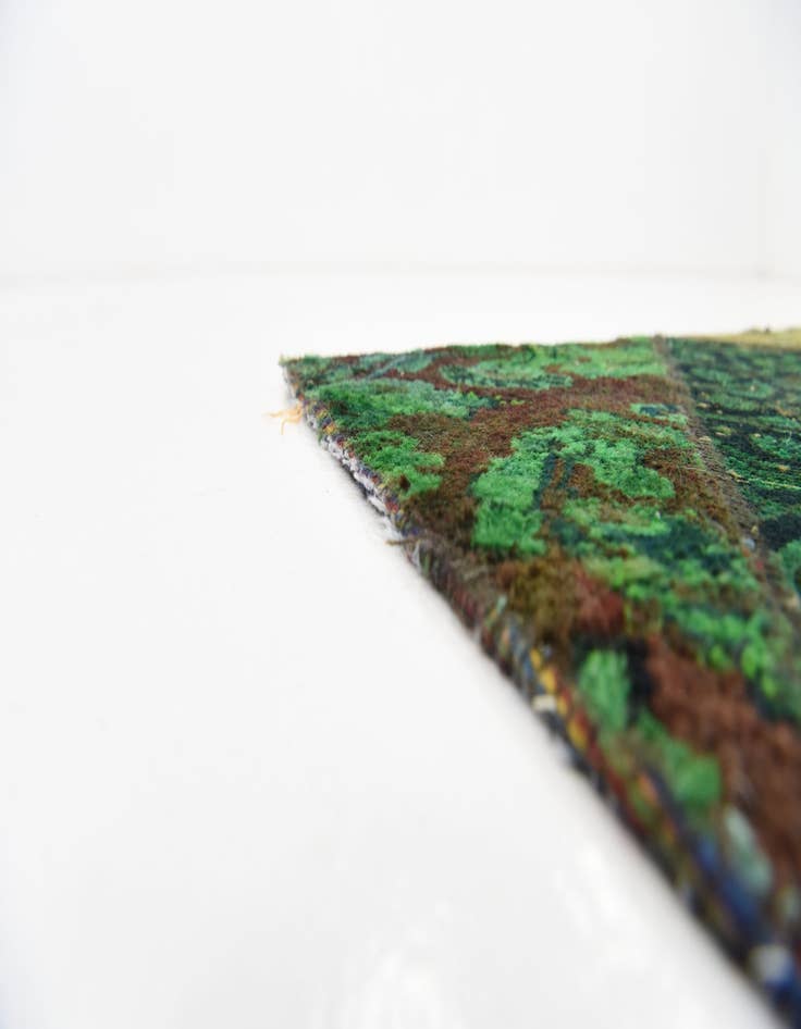 Detail image of 6' 8 x 6' 9 Hand Knotted Ultra Vintage Persian Wool Square Rug