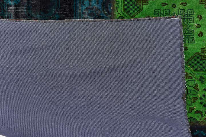 6' 8 x 6' 9 Hand Knotted Ultra Vintage Persian Wool Square Rug