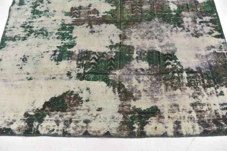 Detail image of 6' x 6' 6 Hand Knotted Ultra Vintage Persian Wool Square Rug