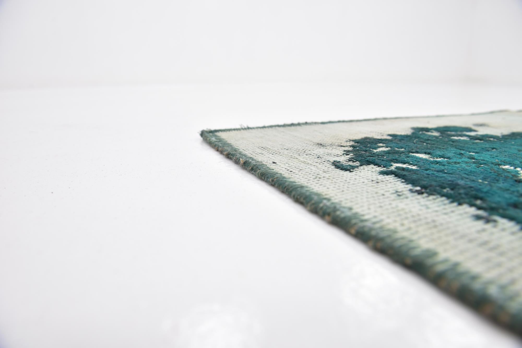 3' 6 x 4' 5 Hand Knotted Ultra Vintage Persian Wool Square Rug