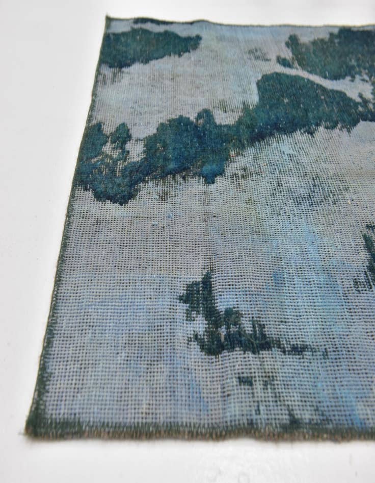 Detail image of 3' x 3' 8  Hand Knotted Ultra Vintage Persian Wool Square Rug