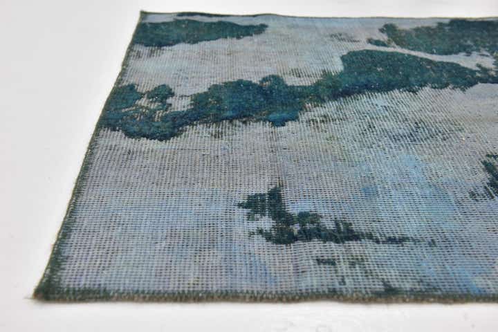 3' x 3' 8 Hand Knotted Ultra Vintage Persian Wool Square Rug