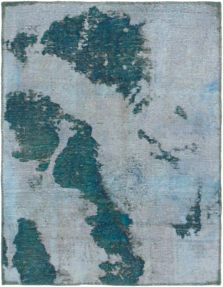 Detail image of 3' x 3' 8 Hand Knotted Ultra Vintage Persian Wool Square Rug