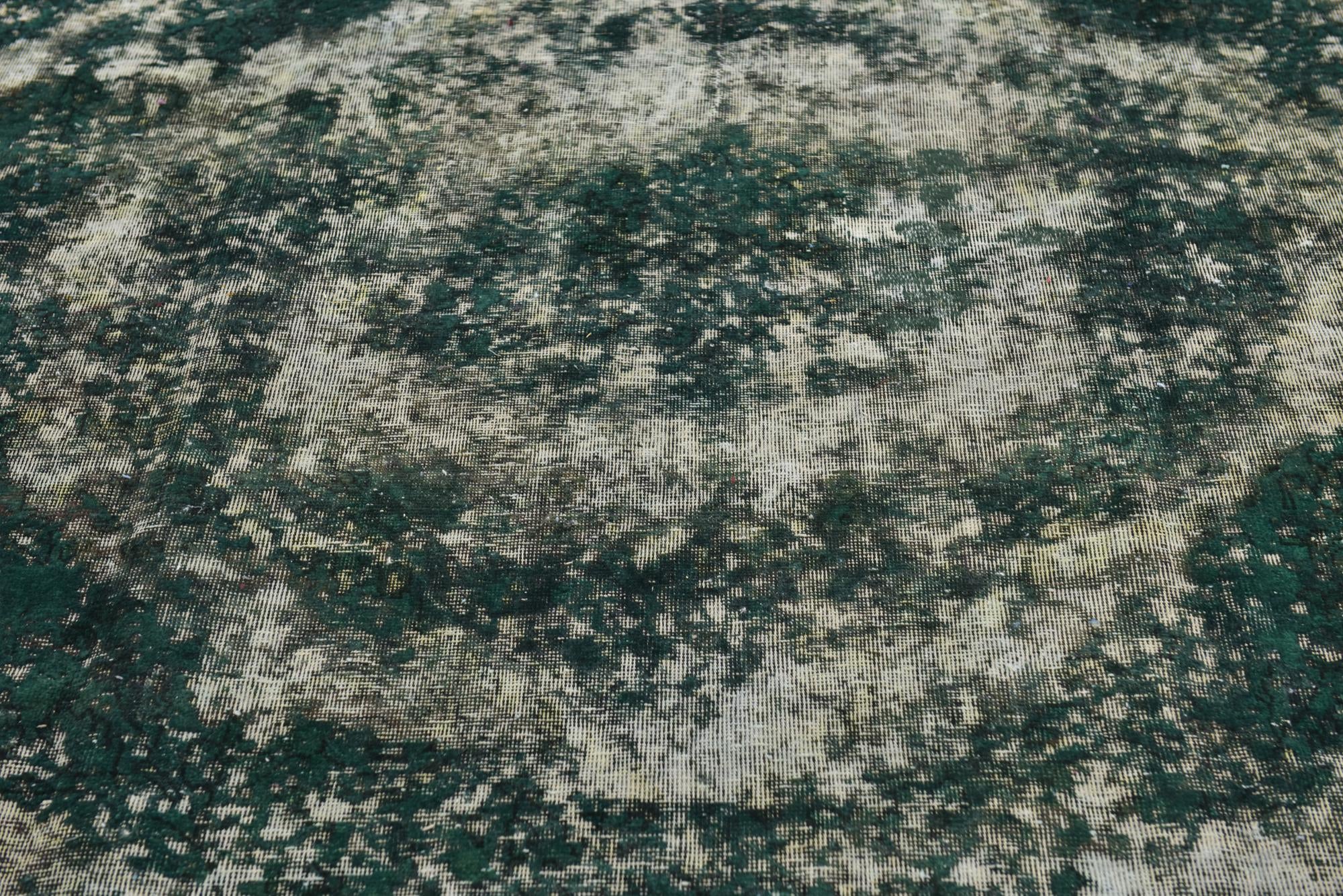 7' 10 x 9' Hand Knotted Ultra Vintage Persian Wool Square Rug