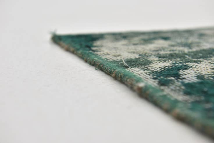 Detail image of 7' 10 x 9' Hand Knotted Ultra Vintage Persian Wool Square Rug
