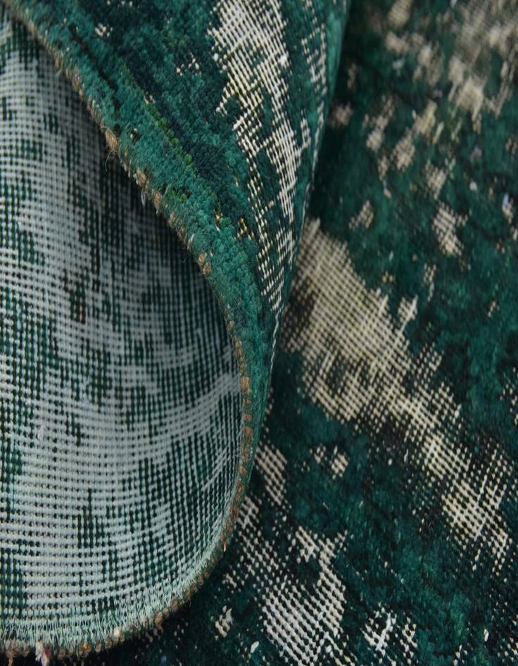 Detail image of 7' 10 x 9'  Hand Knotted Ultra Vintage Persian Wool Square Rug