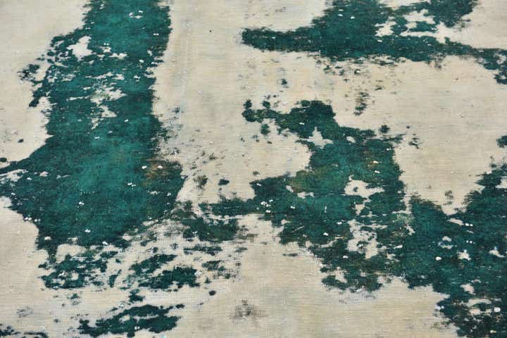 6' 8 x 7' 3 Hand Knotted Ultra Vintage Persian Wool Square Rug