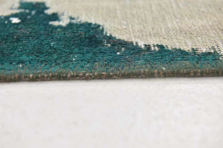 6' 8 x 7' 3 Hand Knotted Ultra Vintage Persian Wool Square Rug