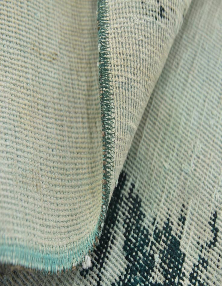 Detail image of 4' x 4' 3  Hand Knotted Ultra Vintage Persian Wool Square Rug