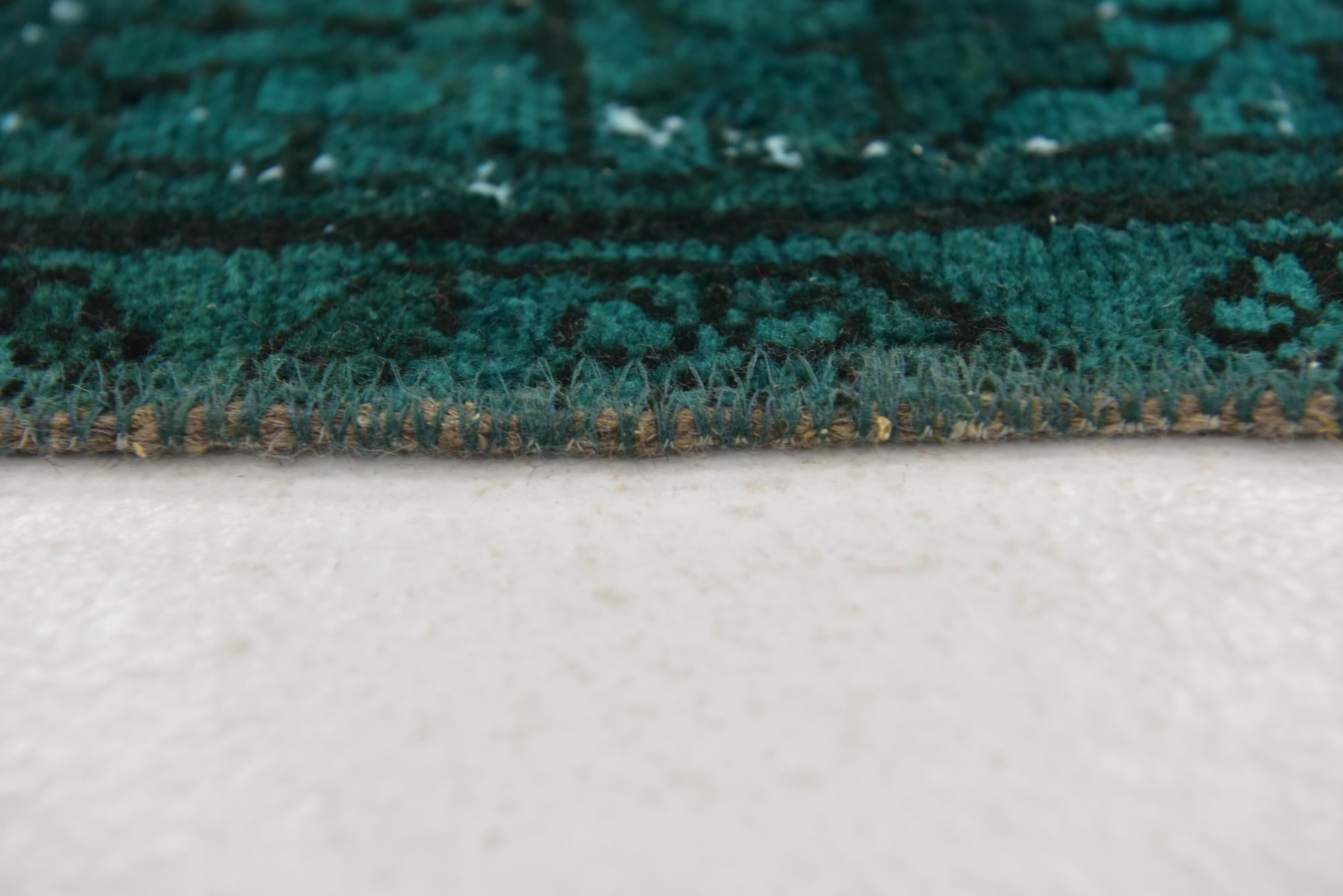 5' 2 x 6' 5 Hand Knotted Ultra Vintage Persian Wool Square Rug