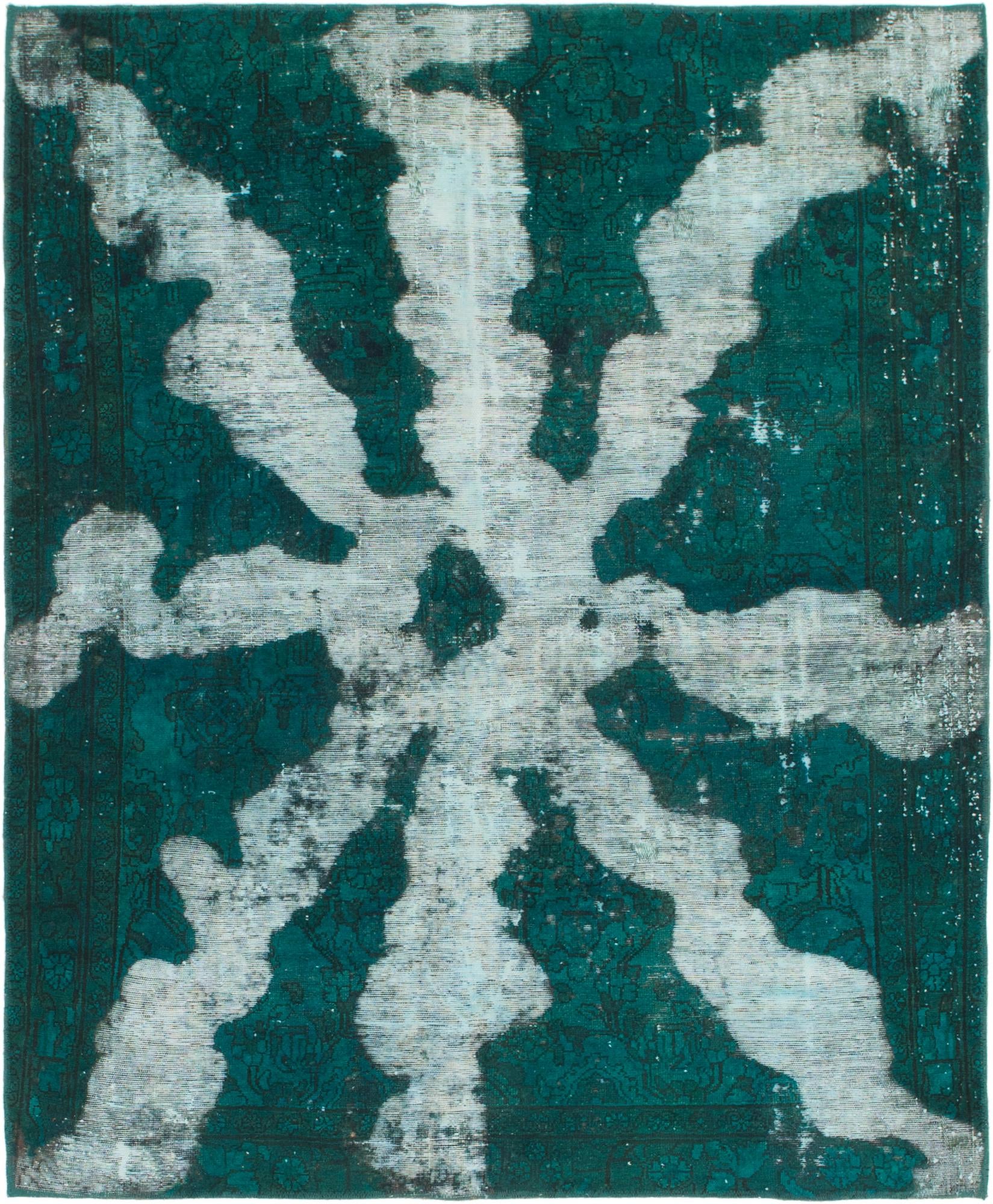 5' 2 x 6' 5 Hand Knotted Ultra Vintage Persian Wool Square Rug