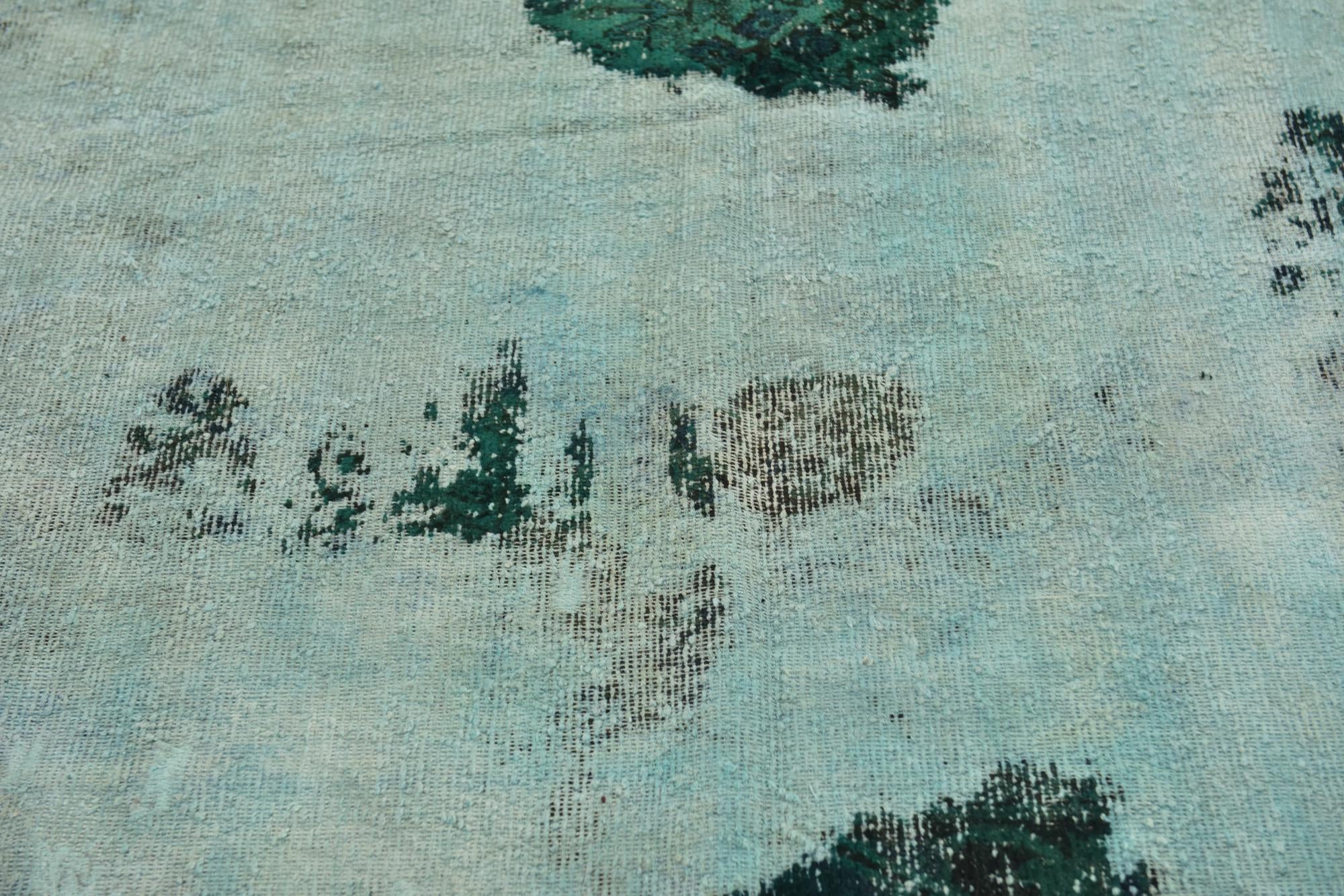 5' 8 x 6' 5 Hand Knotted Ultra Vintage Persian Wool Square Rug