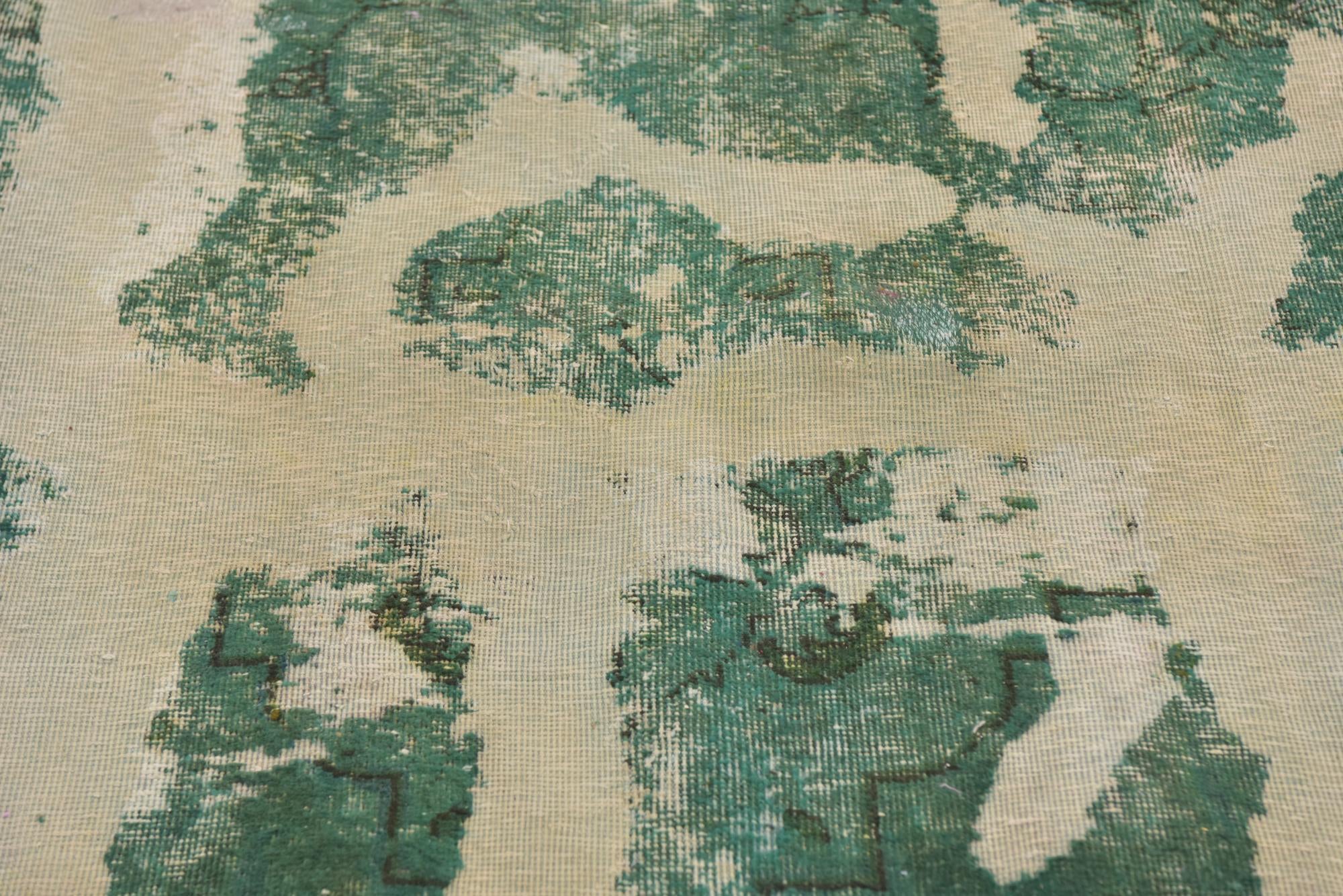 8' 8 x 9' 5 Hand Knotted Ultra Vintage Persian Wool Square Rug
